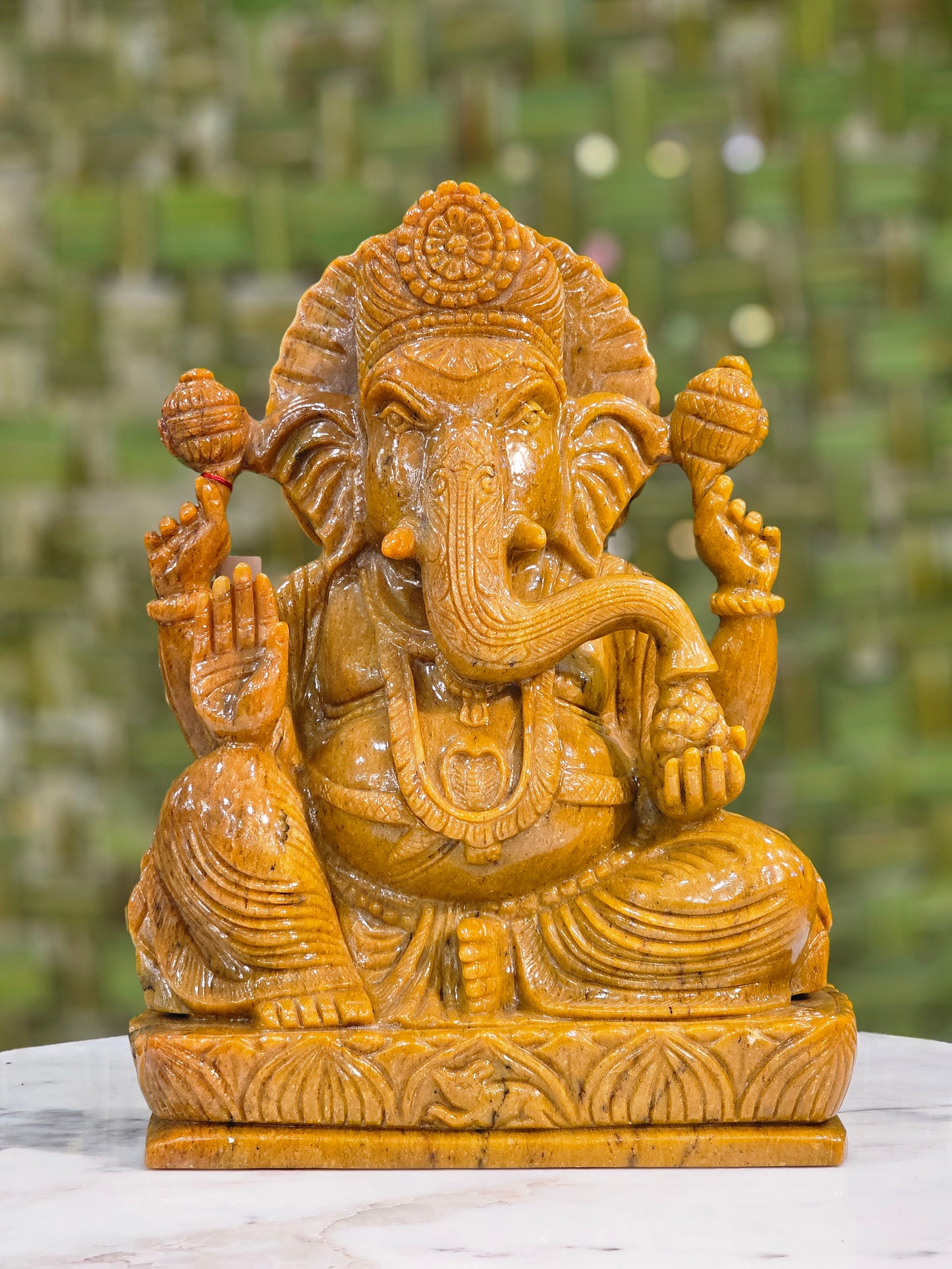 14" Jasper Ganesha