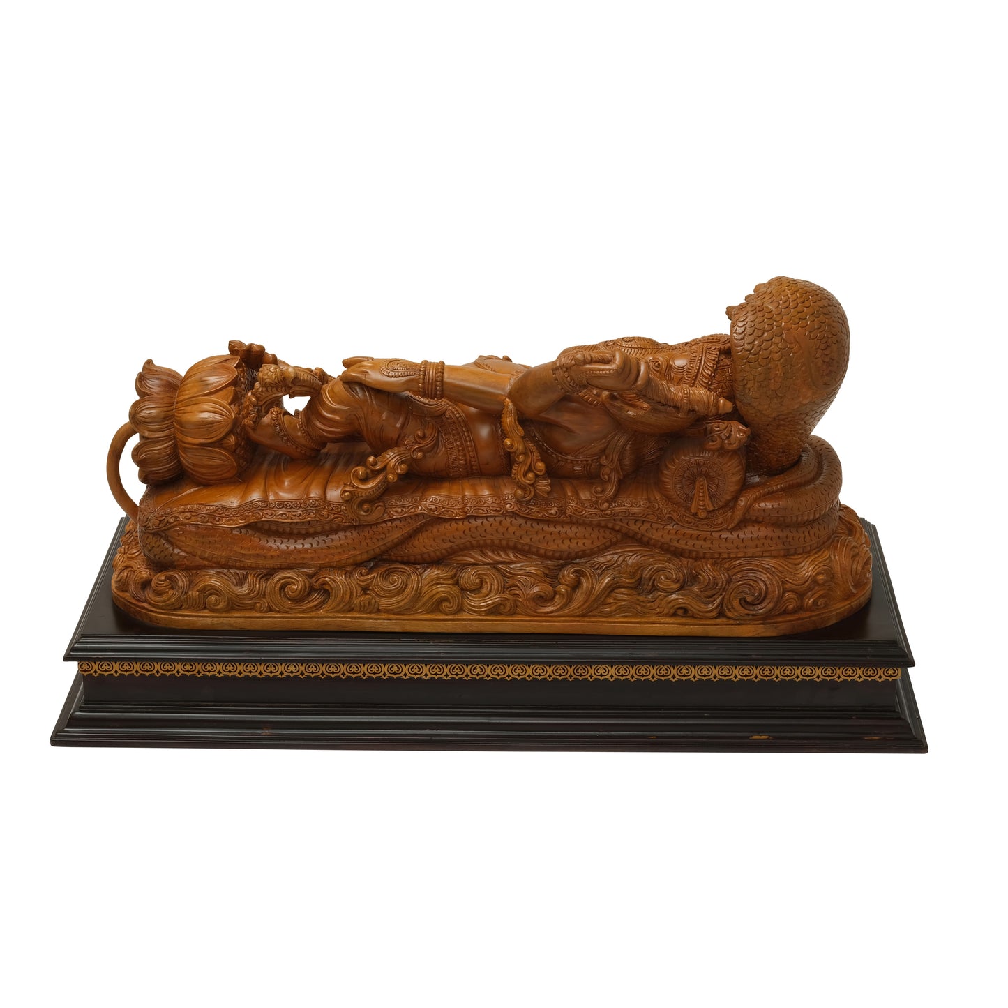 32" Width Ganesha in Padmanabha Swamy style in Teakwood