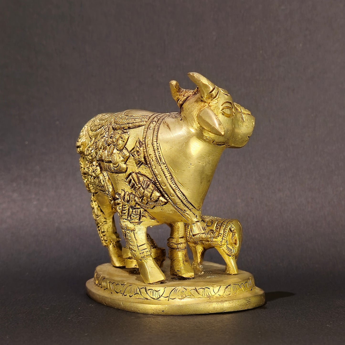 4" Cow & Calf In Brass. (Copy)