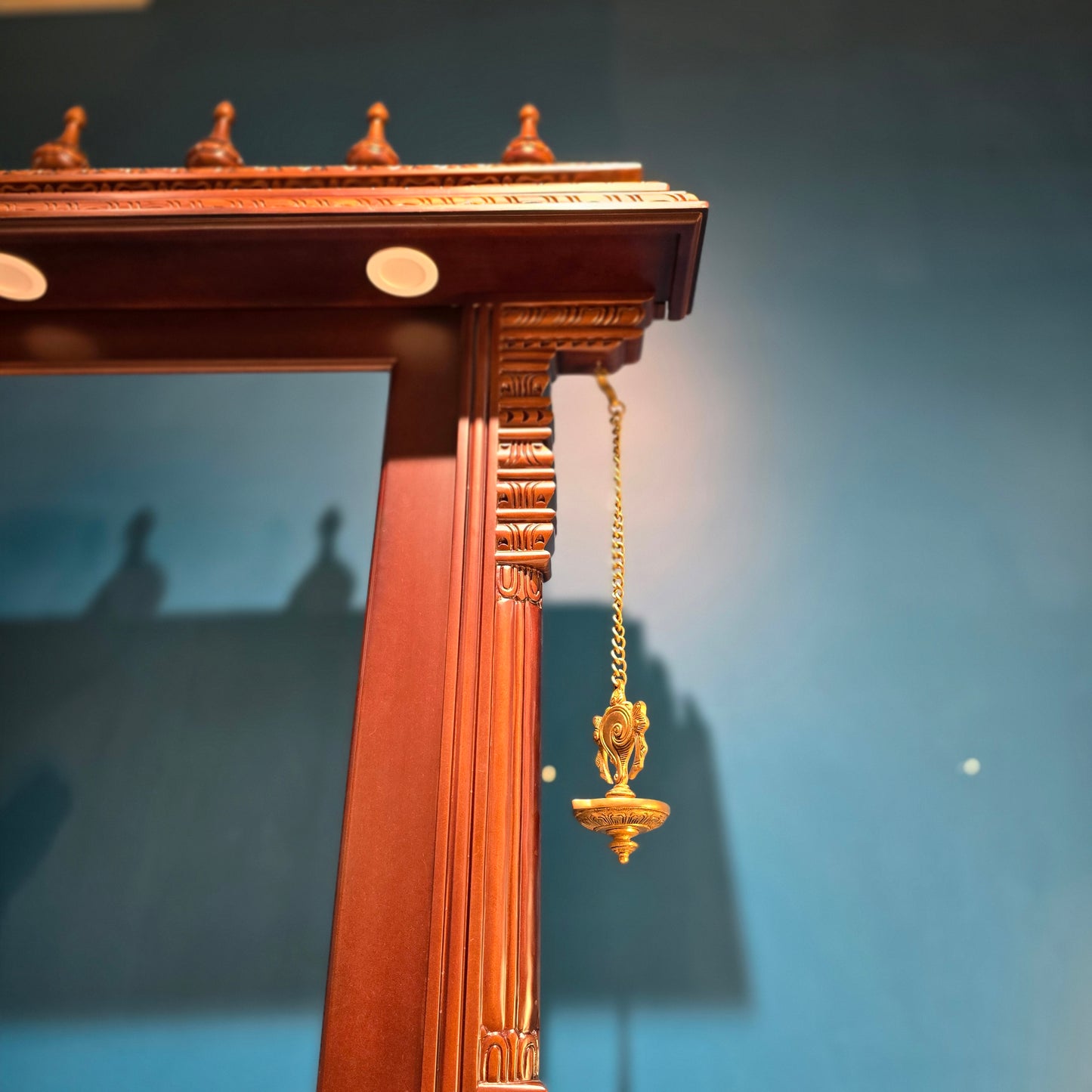 80" Pooja Mandir in Teak Wood