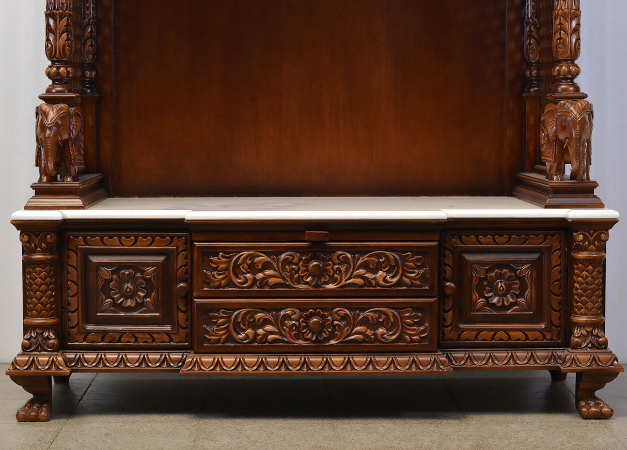 45" Mandir in Teak Wood