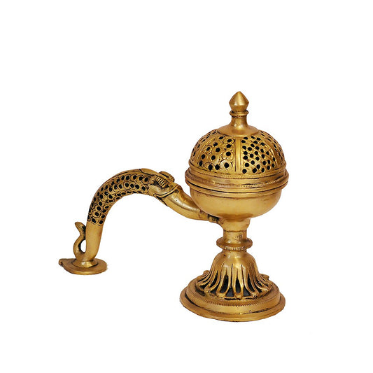 8" Dhoop Burner in Brass