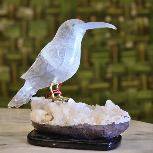 6" Bird in Fluride Stone Bird