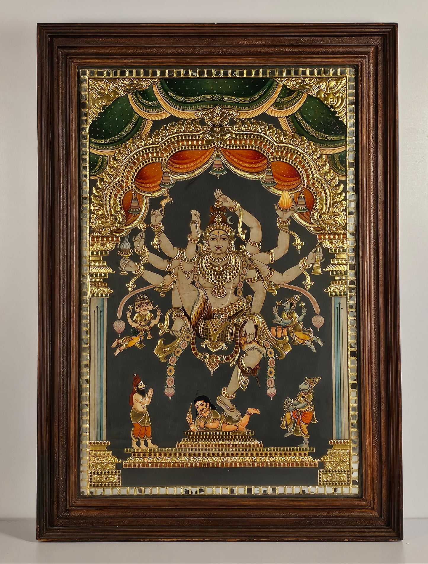 42" Shiva Nattyam  Tanjore Painting