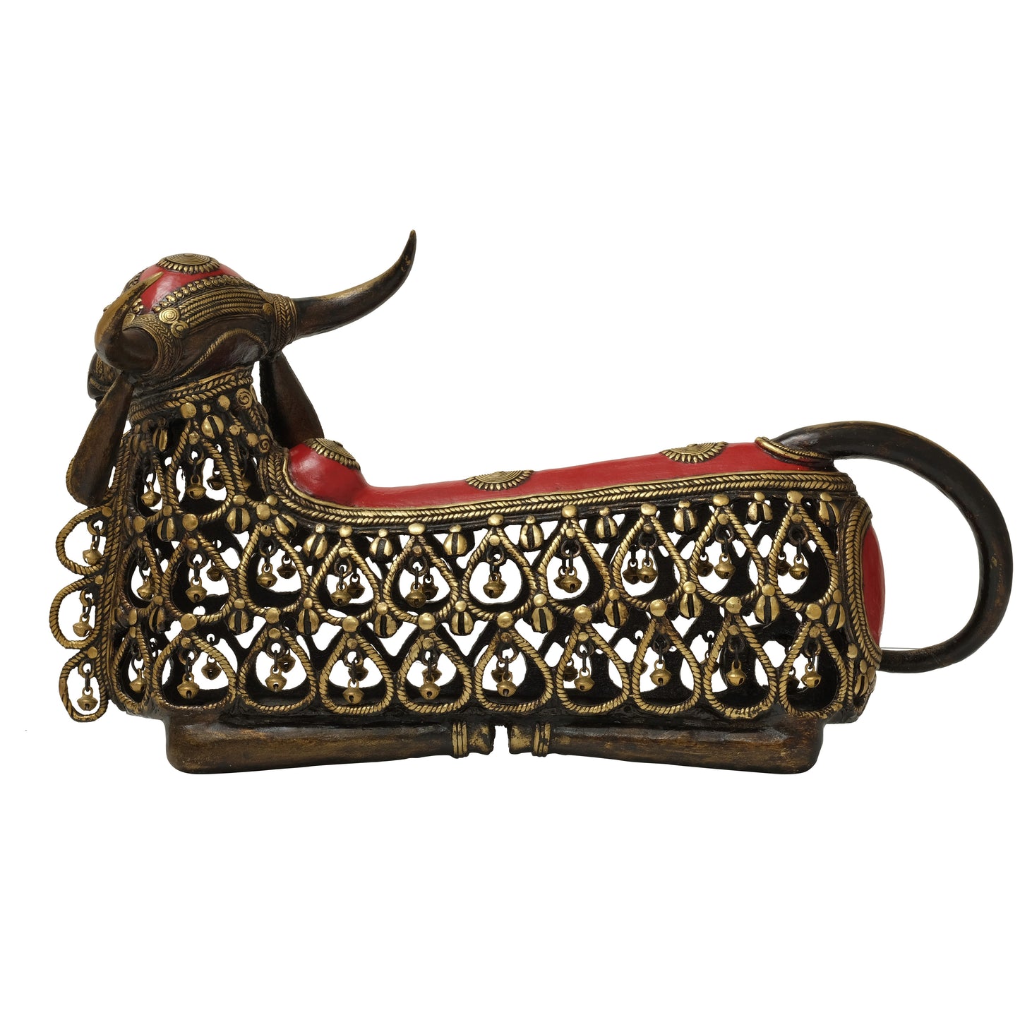 24" Jaali Nandi in Tribal Art