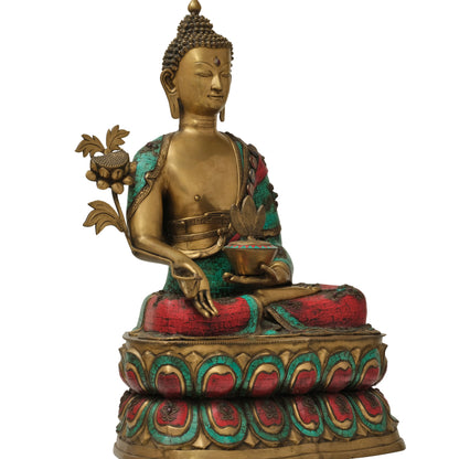 38"  Buddha Sitting in Brass