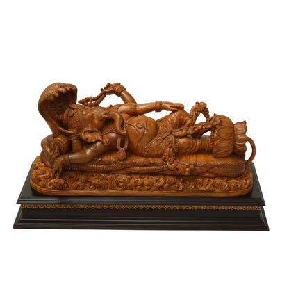 32" Width Ganesha in Padmanabha Swamy style in Teakwood