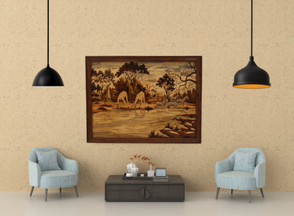 Wood Inlay Painting