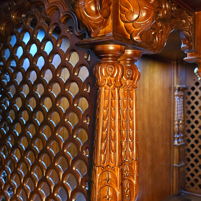 60" Pooja Mandir In Teak Wood