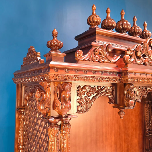 60" Pooja Mandir In Teak Wood