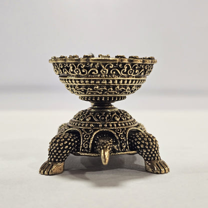 3" Tortoise diya  In Brass