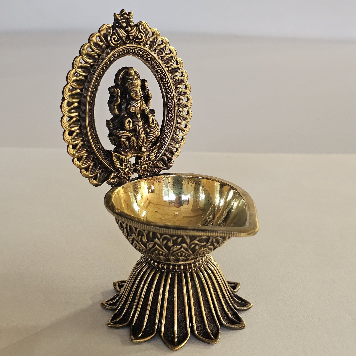 4.5"Lakshmi Arch Diya In Brass