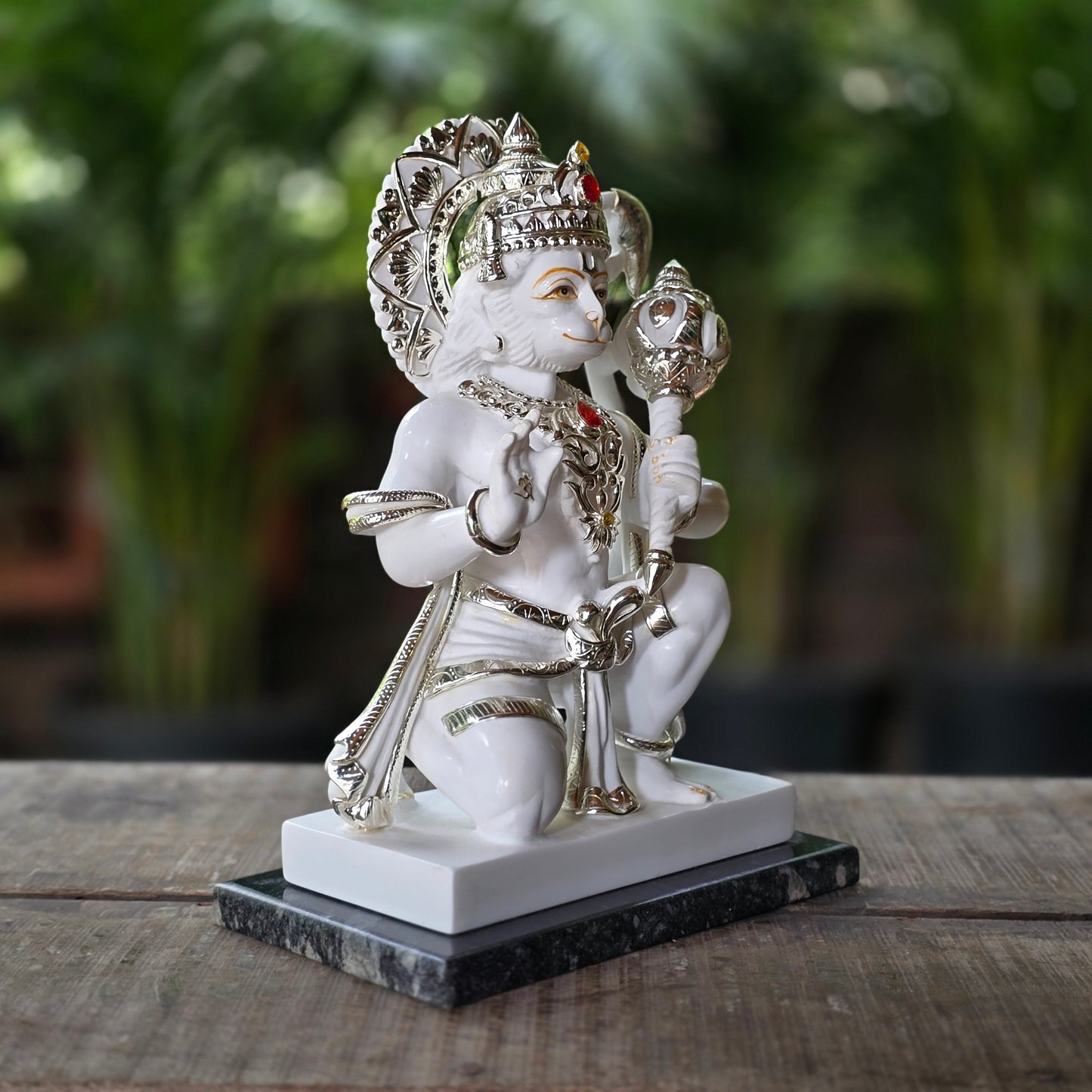 13' Abhaya Hasta Hanuman in Culture Marble