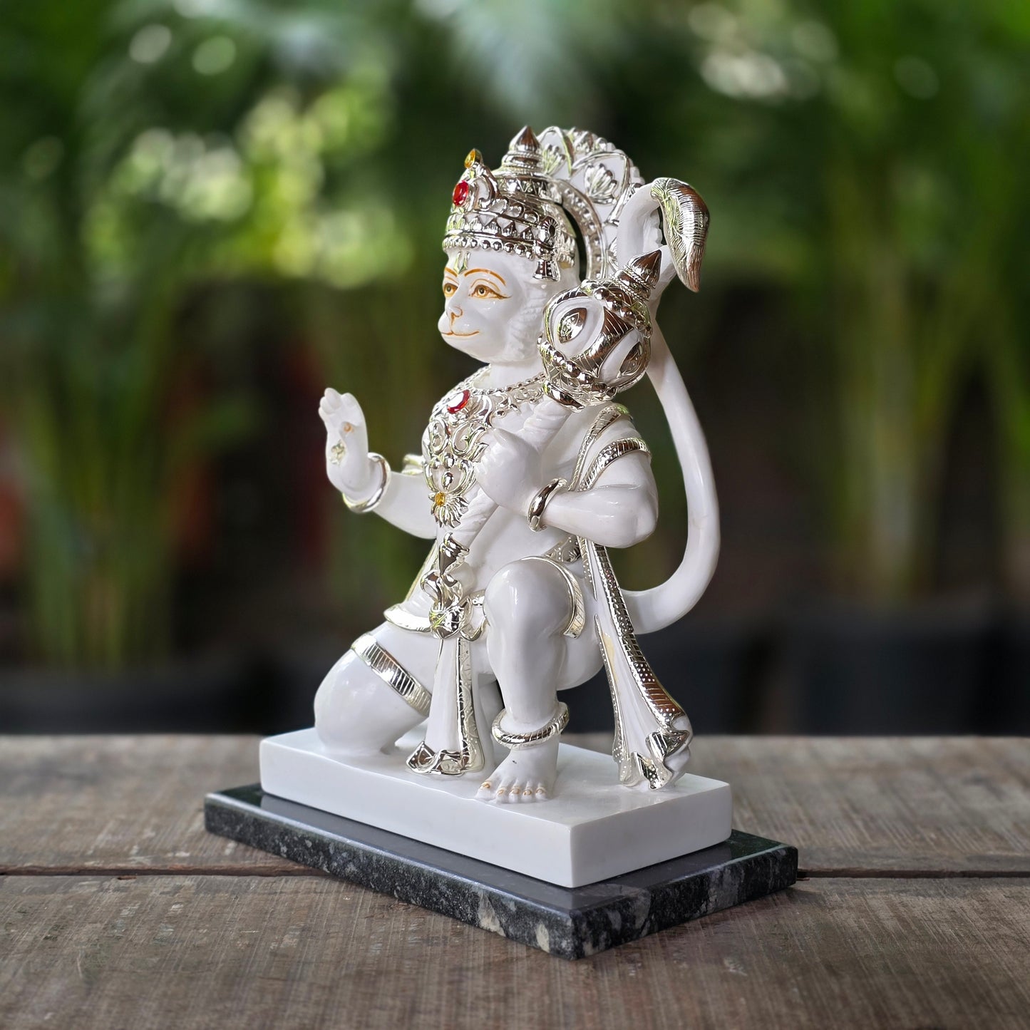 13' Abhaya Hasta Hanuman in Culture Marble