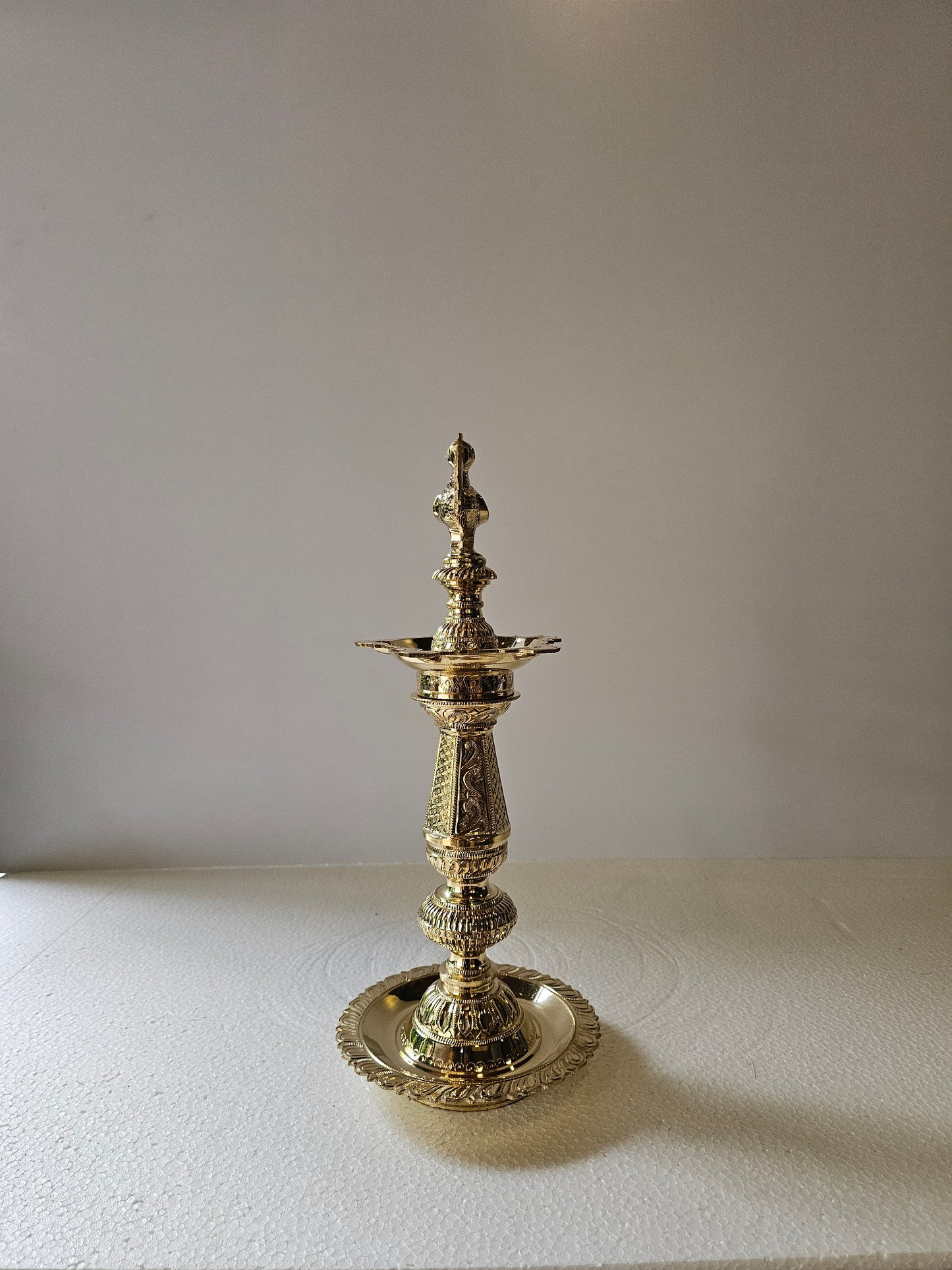 13" Celestial Bird Lamp in Bronze