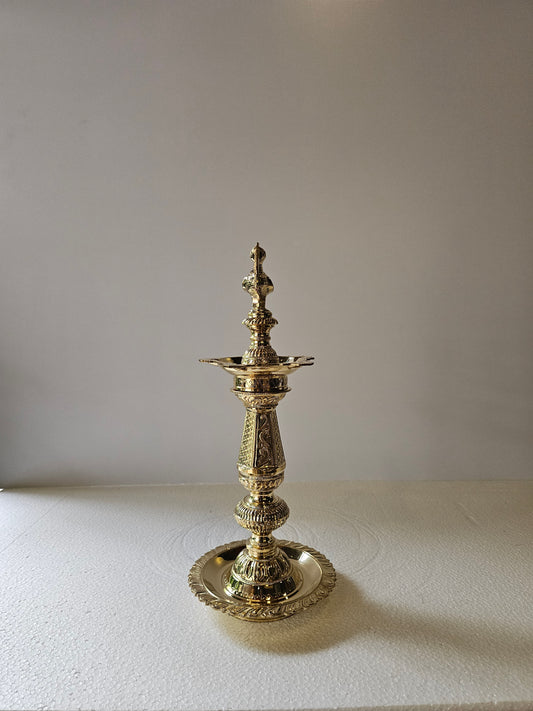 13" Celestial Bird Lamp in Bronze