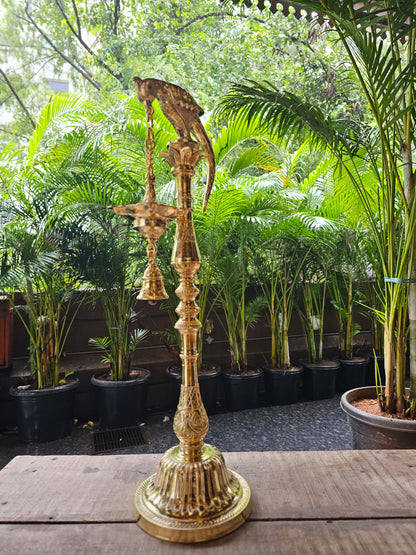 30" Parrot Lamp in Bronze
