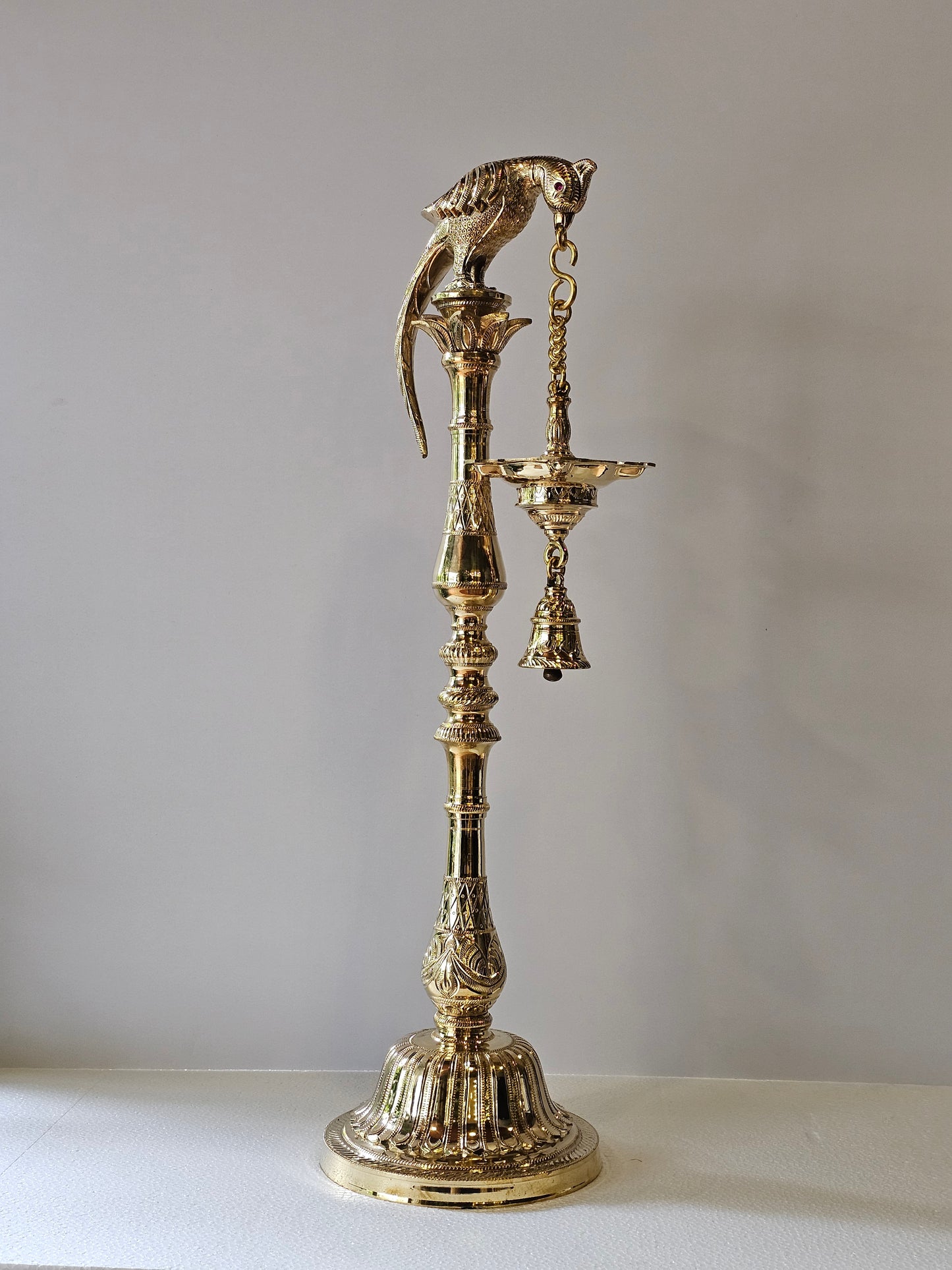 30" Parrot Lamp in Bronze