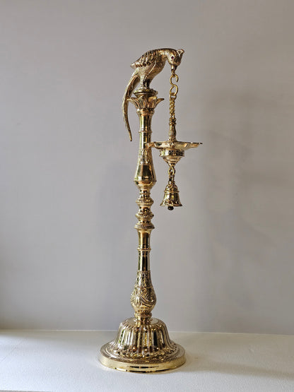 30" Parrot Lamp in Bronze