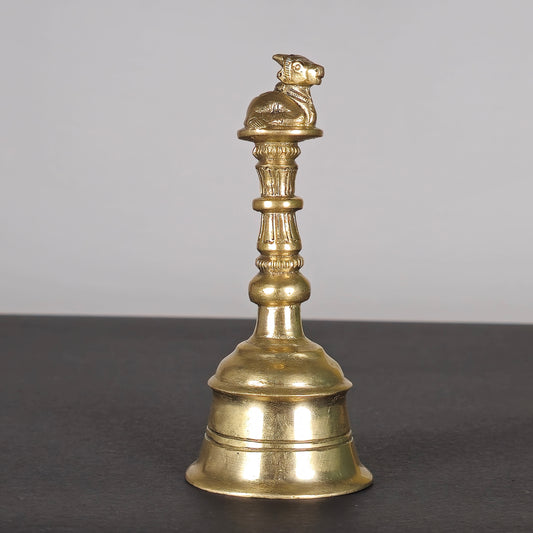 5" Nandi Hand Bell  In Brass.