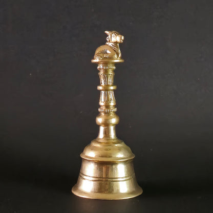 5" Nandi Hand Bell  In Brass.