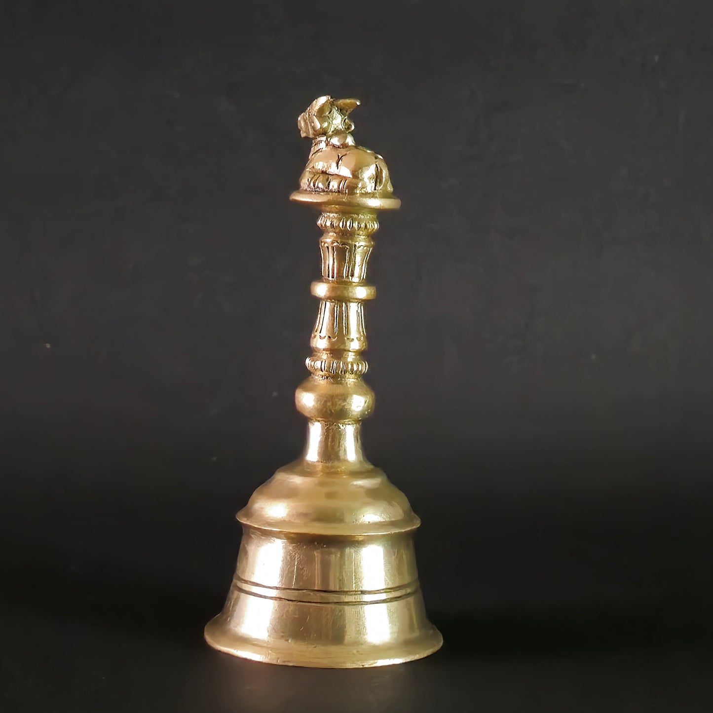 5" Nandi Hand Bell  In Brass.