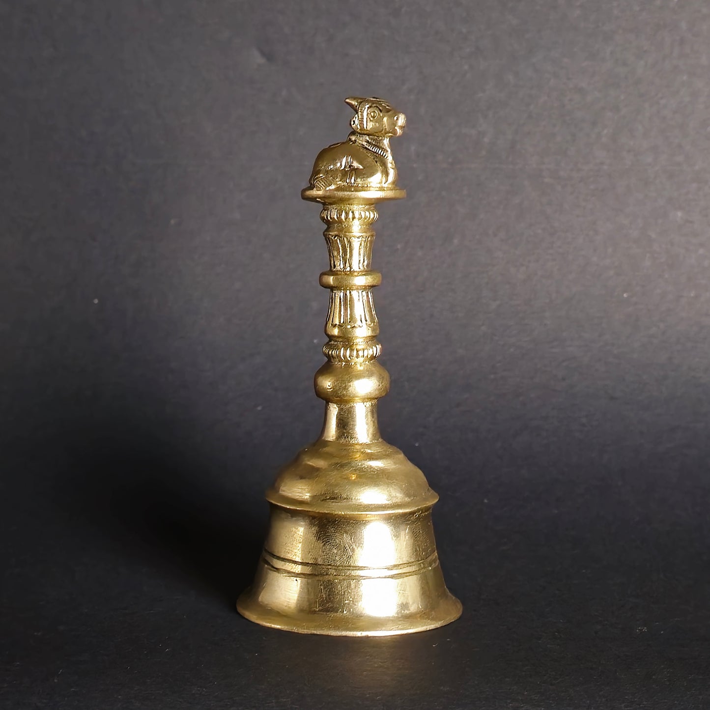 5" Nandi Hand Bell  In Brass.