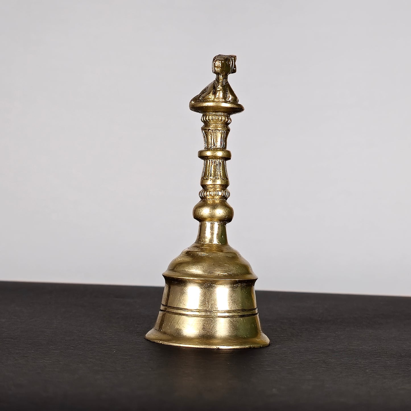 5" Nandi Hand Bell  In Brass.