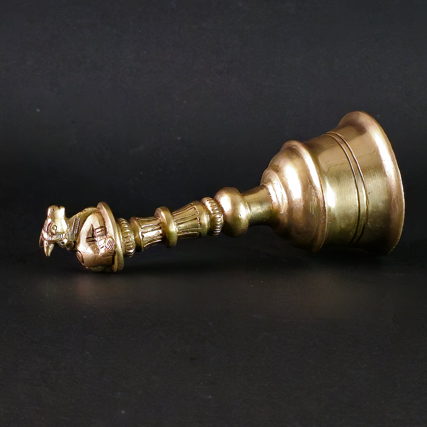 5" Nandi Hand Bell  In Brass.