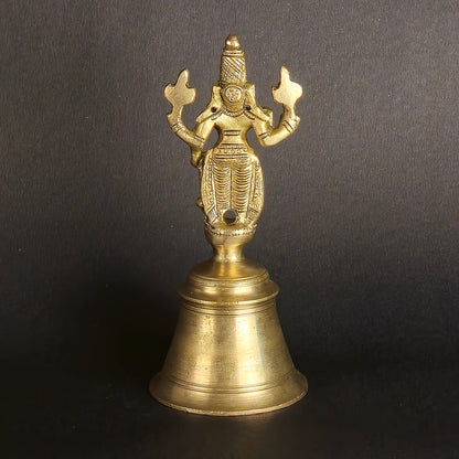 7" Vishnu Bell In Brass.