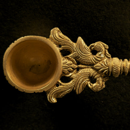 11" Ganesha Spoon  In Brass
