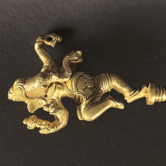 11" Ganesha Spoon  In Brass