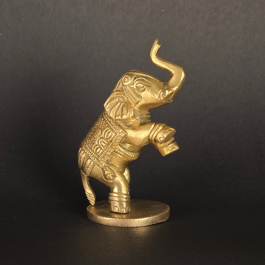 4" Elephant  In Brass.