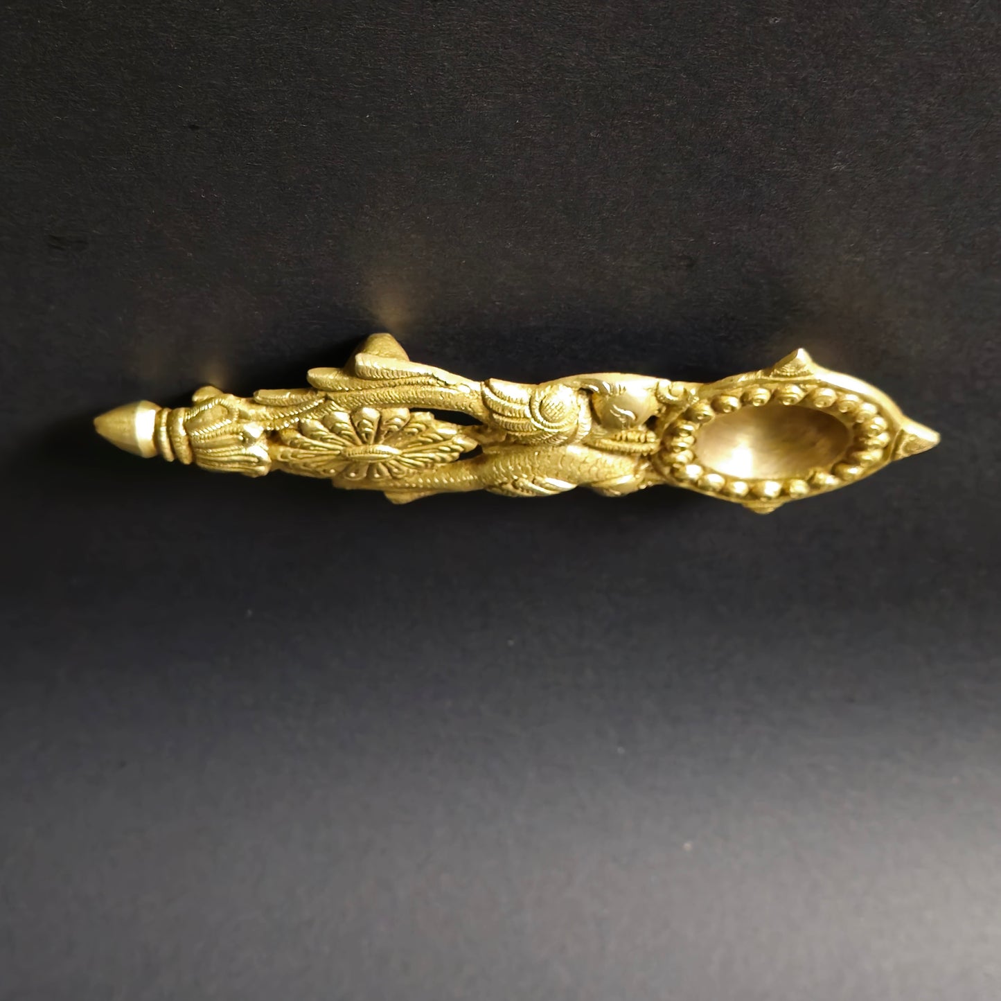 1" Double Parrot Diya In Brass