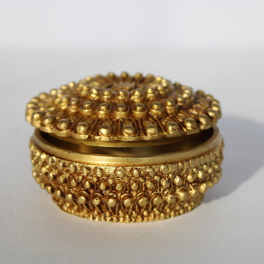 2" Kumkum Box  In Brass.