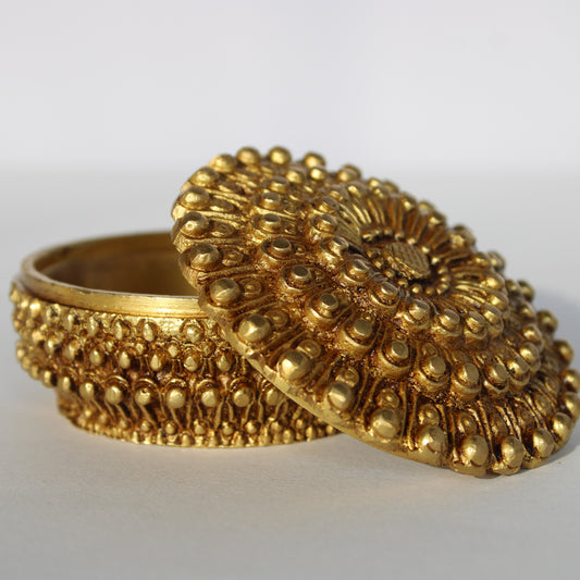 2" Kumkum Box  In Brass.