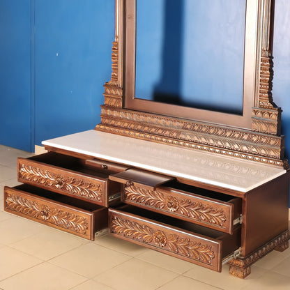 80" Pooja Mandir in Teak Wood