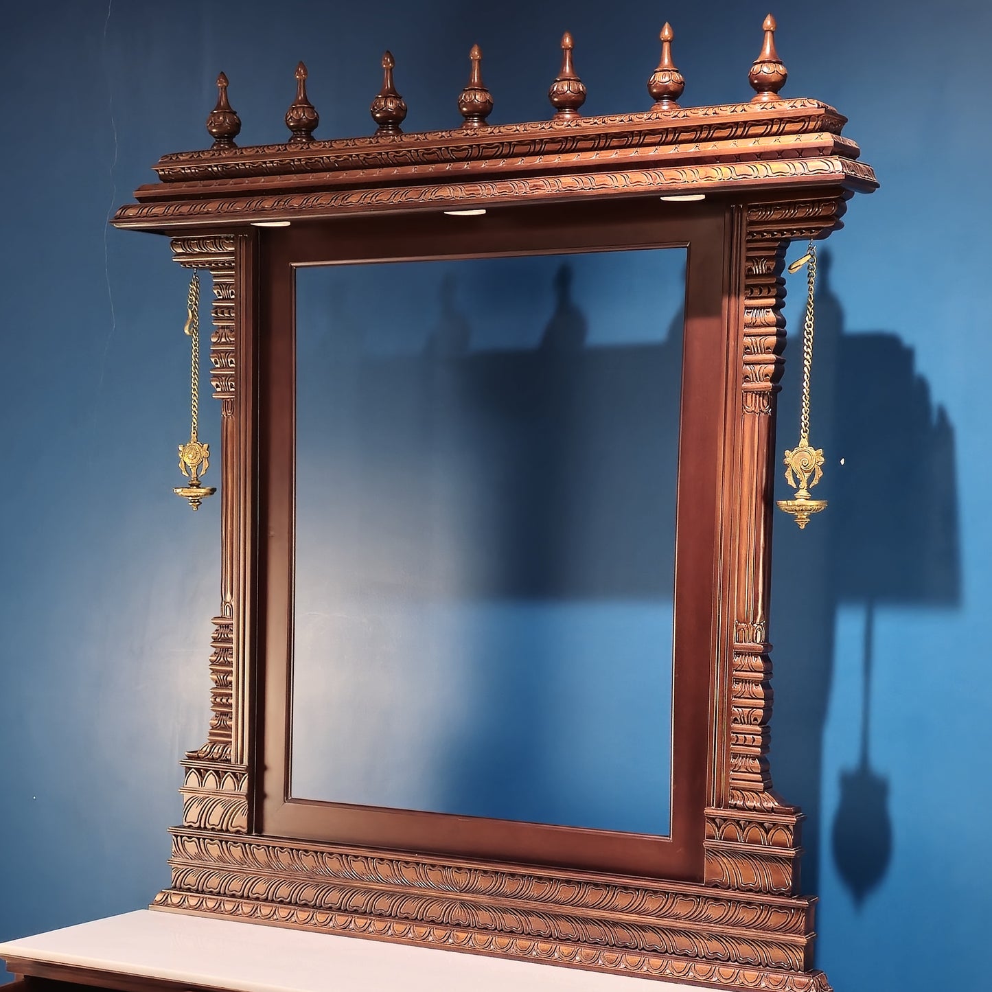 80" Pooja Mandir in Teak Wood