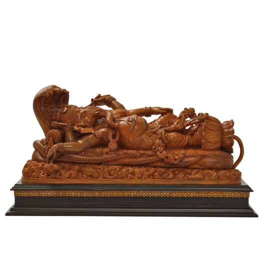 32" Width Ganesha in Padmanabha Swamy style in Teakwood