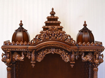 45" Mandir in Teak Wood