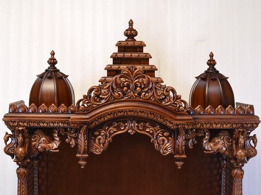 45" Mandir in Teak Wood